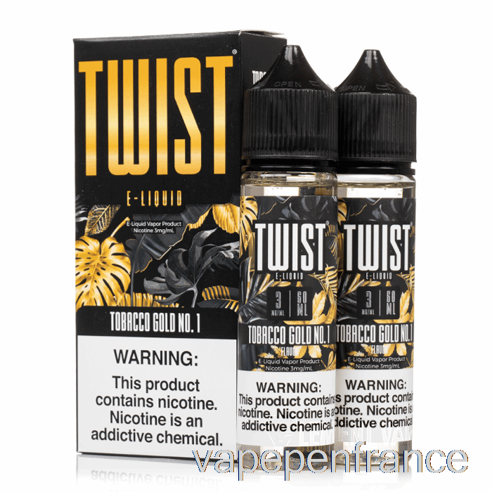 Tabac Or No. 1 - E-liquide Twist - Stylo Vape 120 Ml 12 Mg
